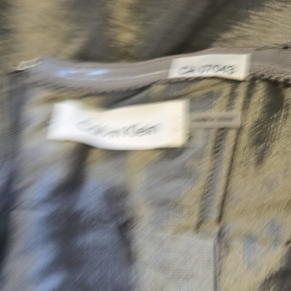 Calvin Klein Strapless Pewter Dress - Picture 5 of 8